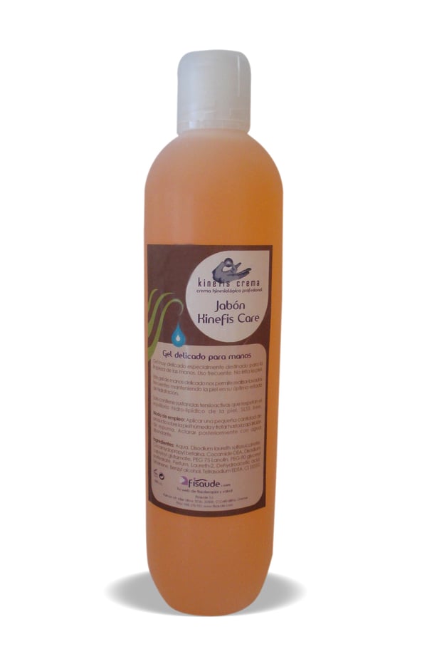 Gel delicado para lavado frecuente de manos kinefis care 500cc